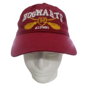 Harry Potter Hogwarts Alumni Baseball Cap Hat Adjustable Strapback Maroon